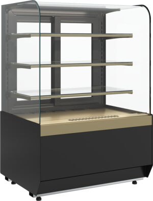 Витрина кондитерская Carboma Radius KR70 VM 0,9-1 Light (Bronze 9005/0109)